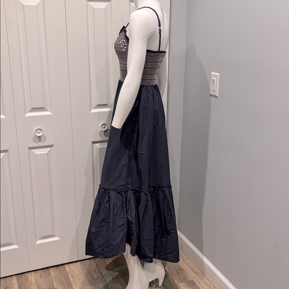 NWOT Ramy Brook Lucia smocked cotton poplin maxi dress - Picture 10 of 16